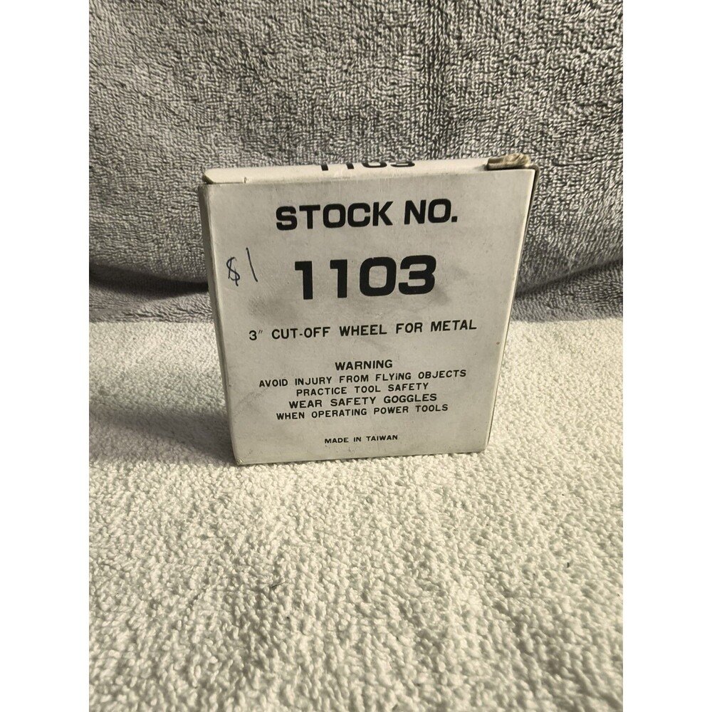 10 Pack 3 Inch Cut Off Wheels Metal 3/8 Arbor 1/16 Thick Die Grinder Disc NOS
